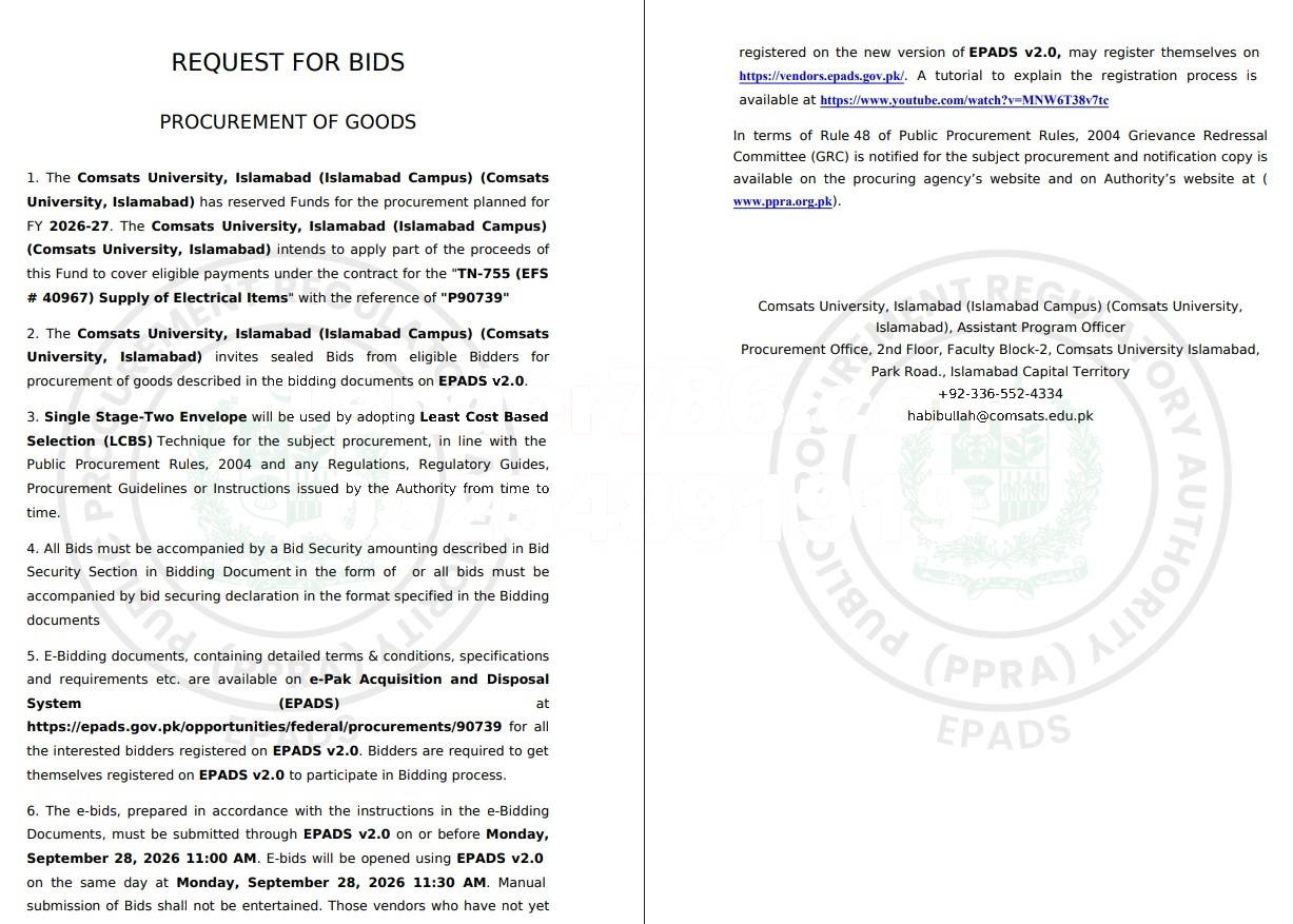 Tender Document