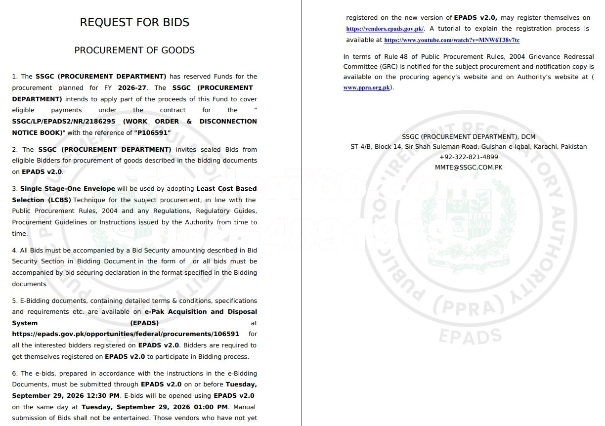 Tender Document
