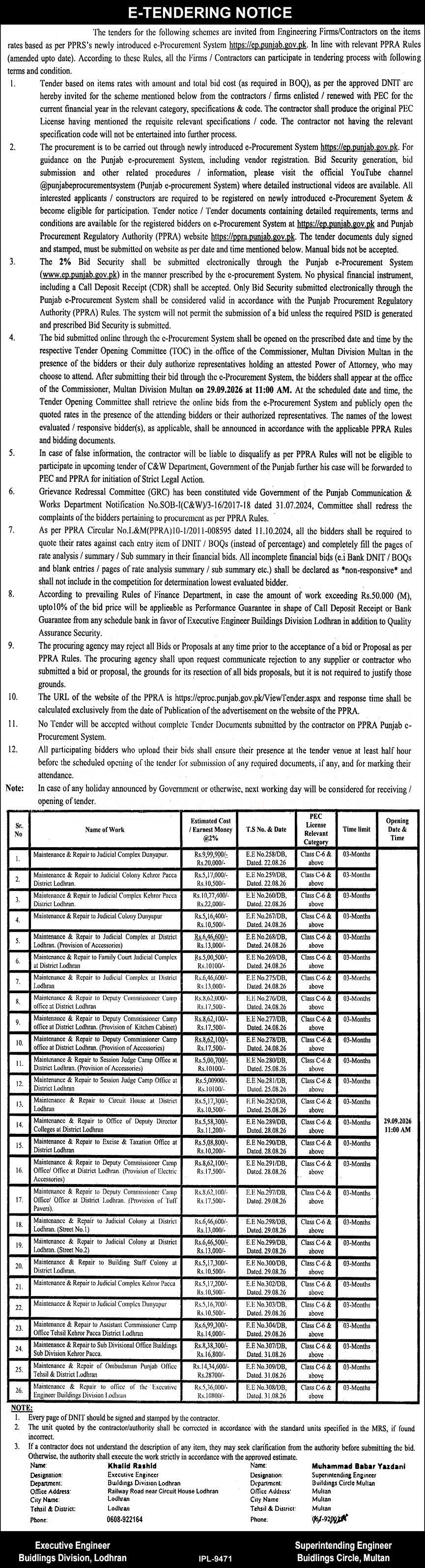 Tender Document