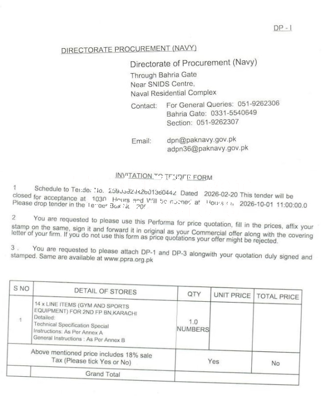Tender Document