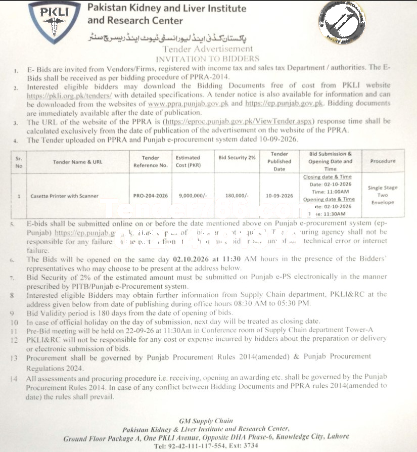 Tender Document