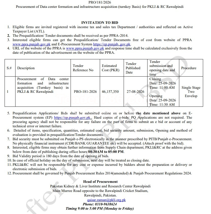 Tender Document