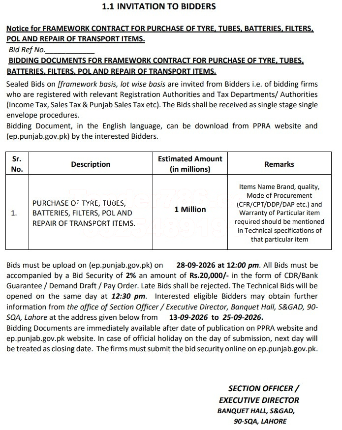 Tender Document