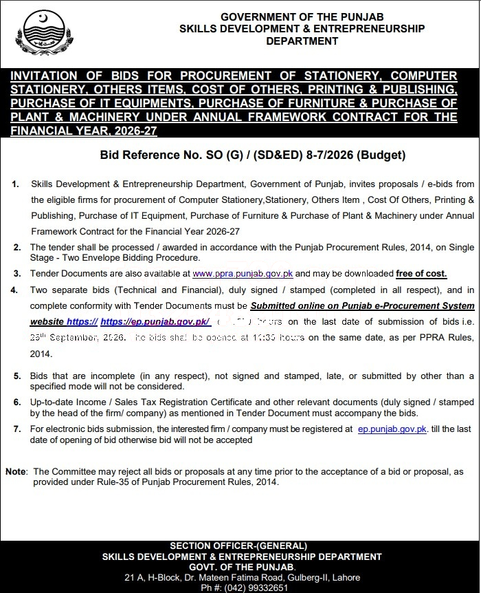 Tender Document