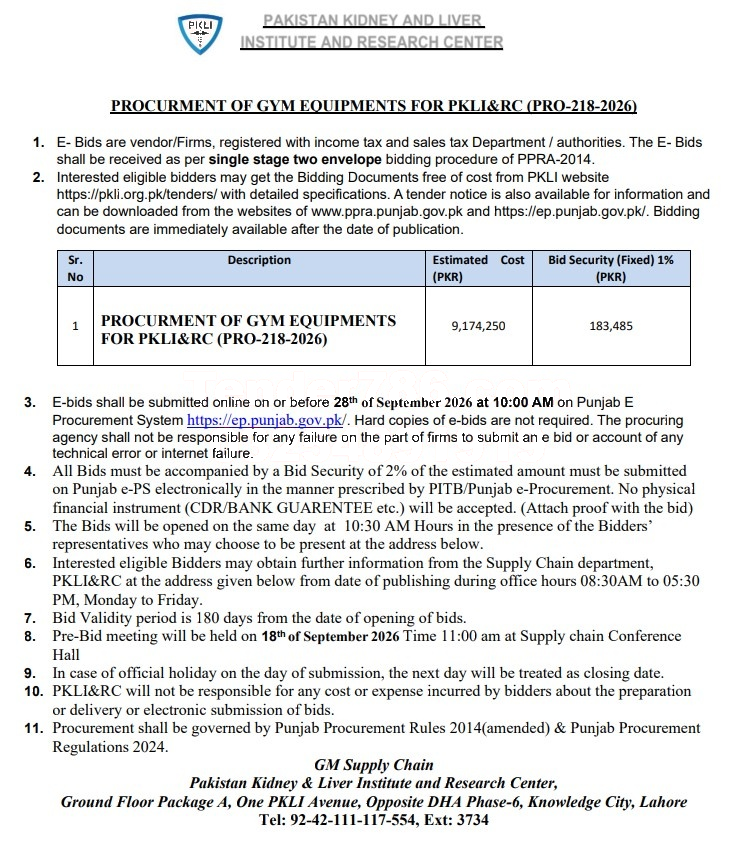 Tender Document