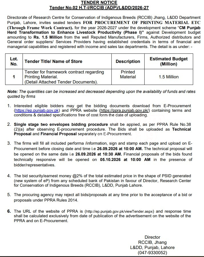 Tender Document
