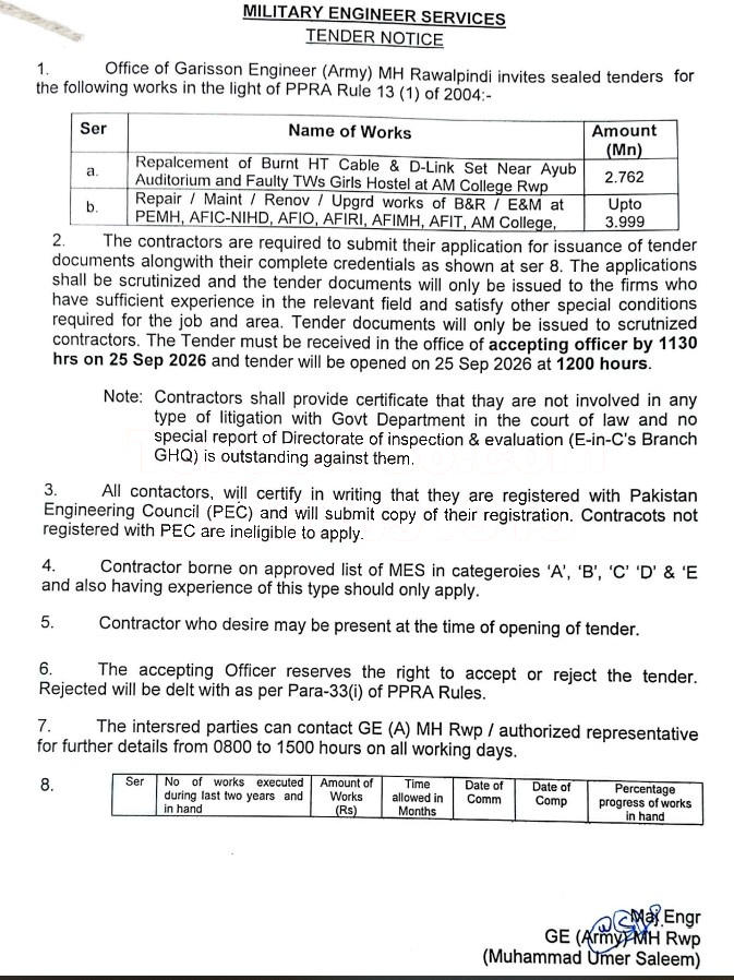 Tender Document