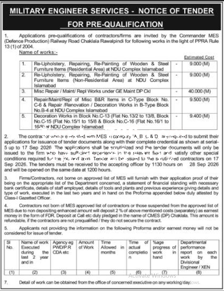 Tender Document