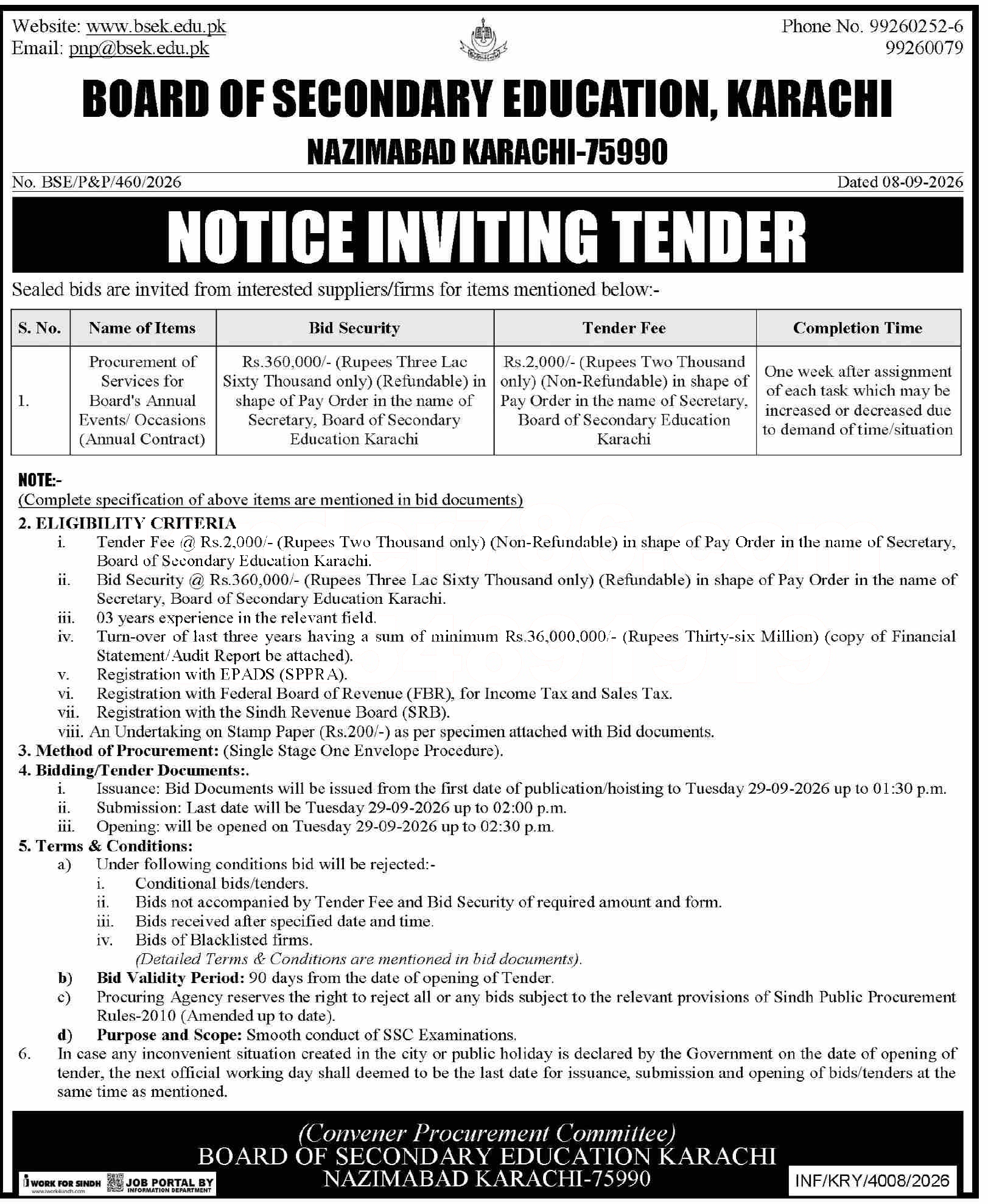 Tender Document