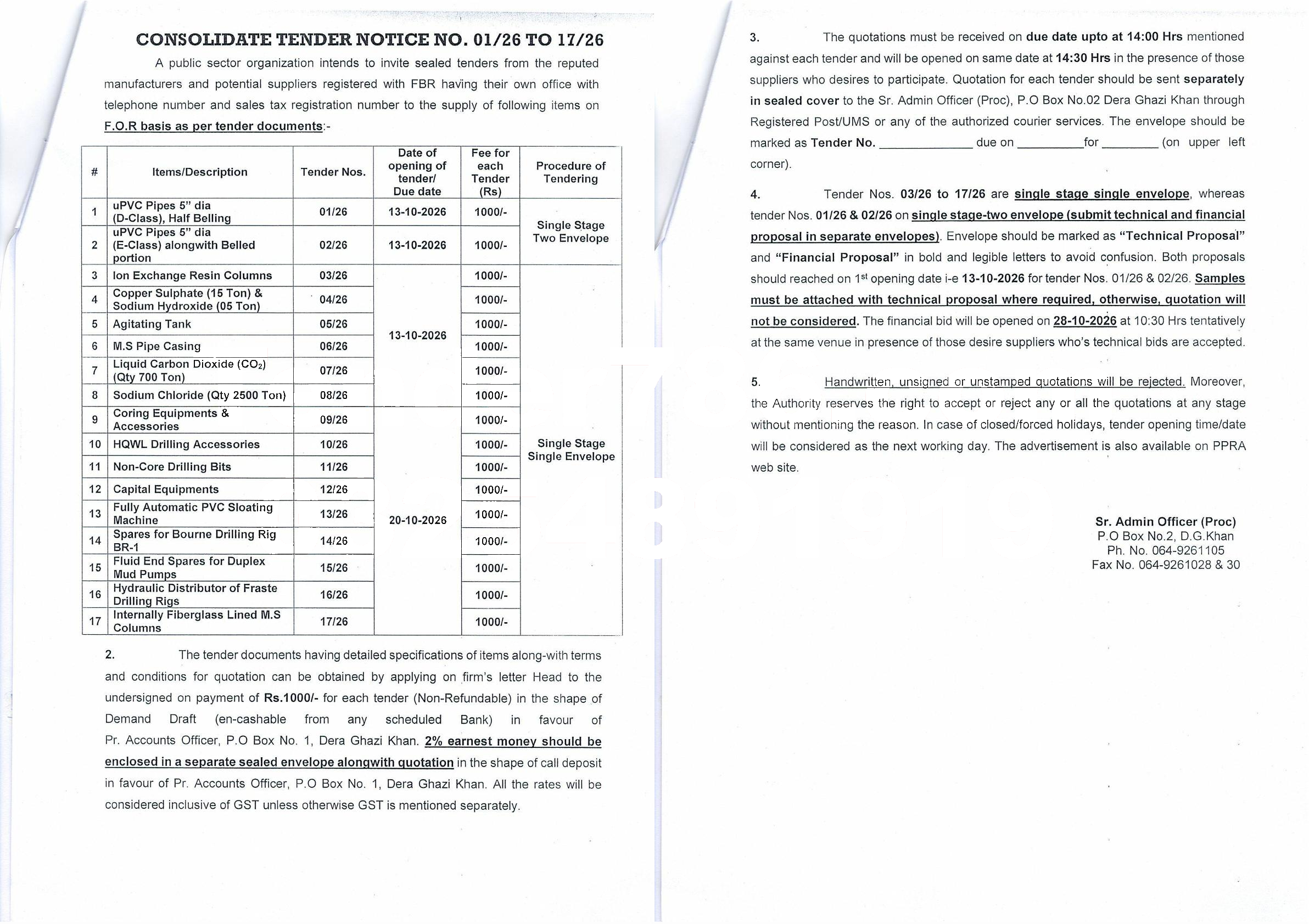 Tender Document