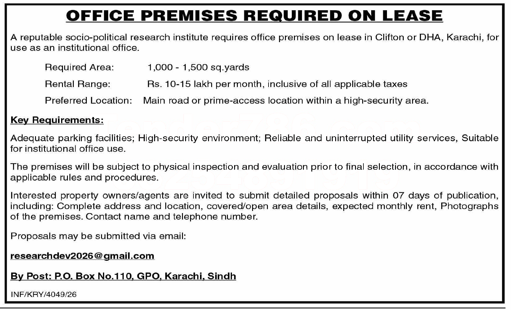 Tender Document