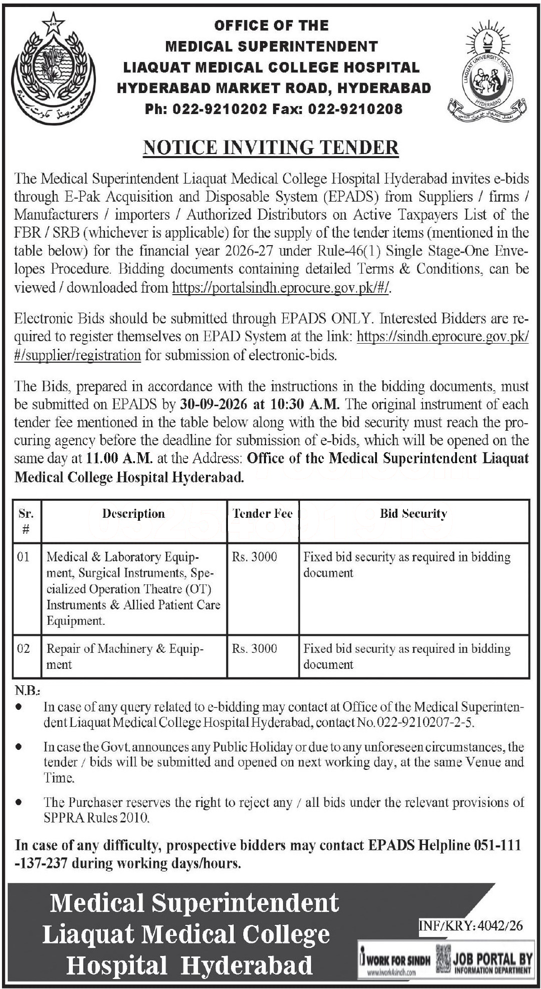 Tender Document