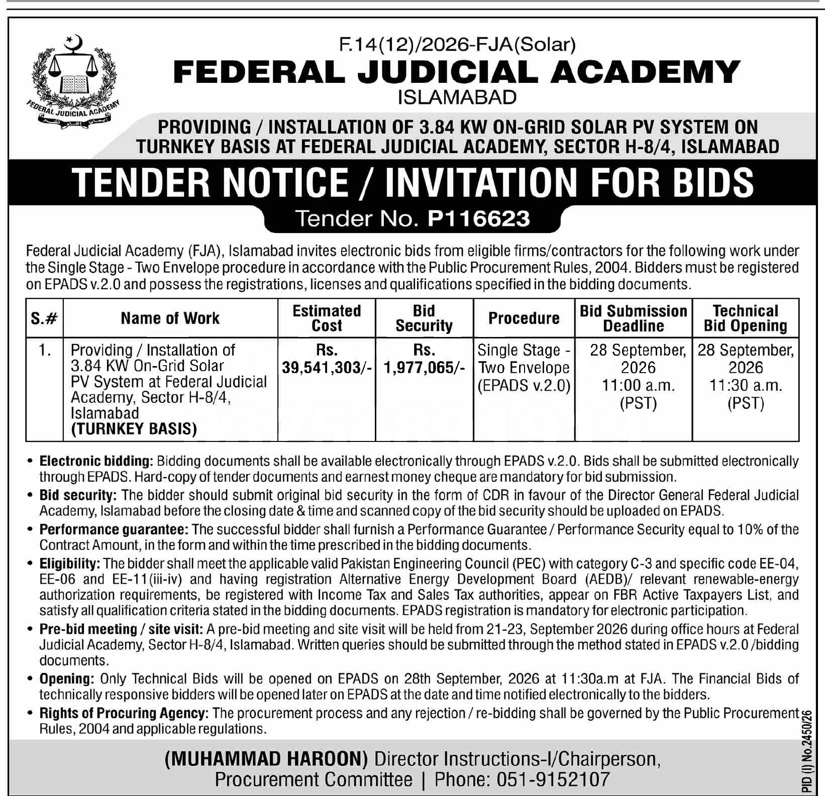 Tender Document