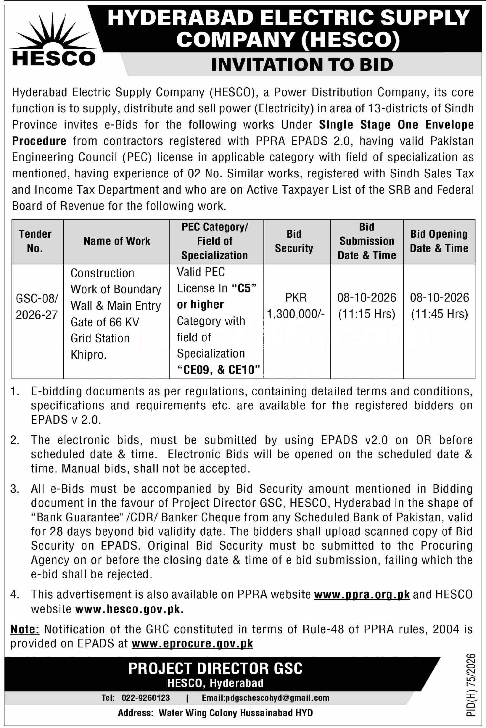 Tender Document