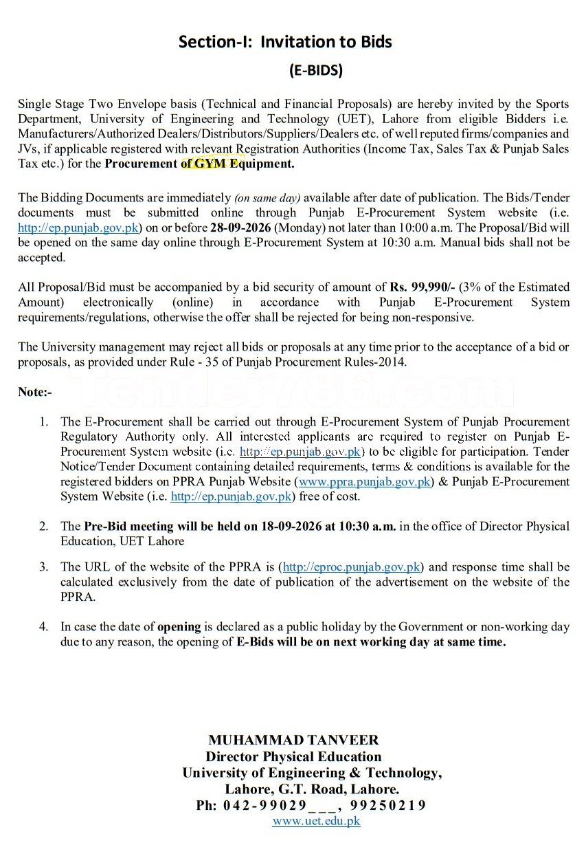 Tender Document