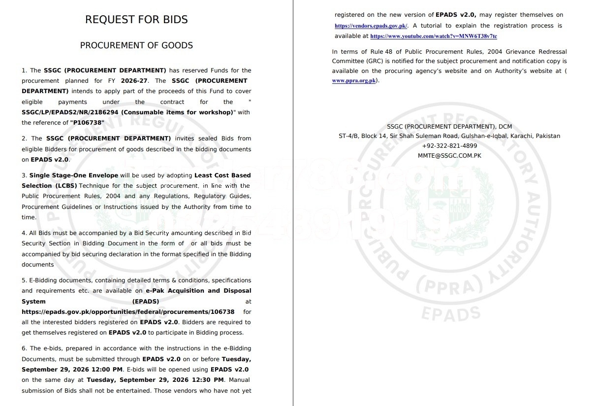 Tender Document