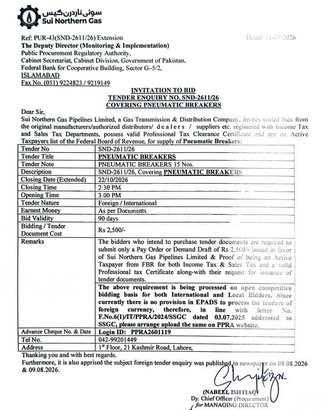 Tender Document