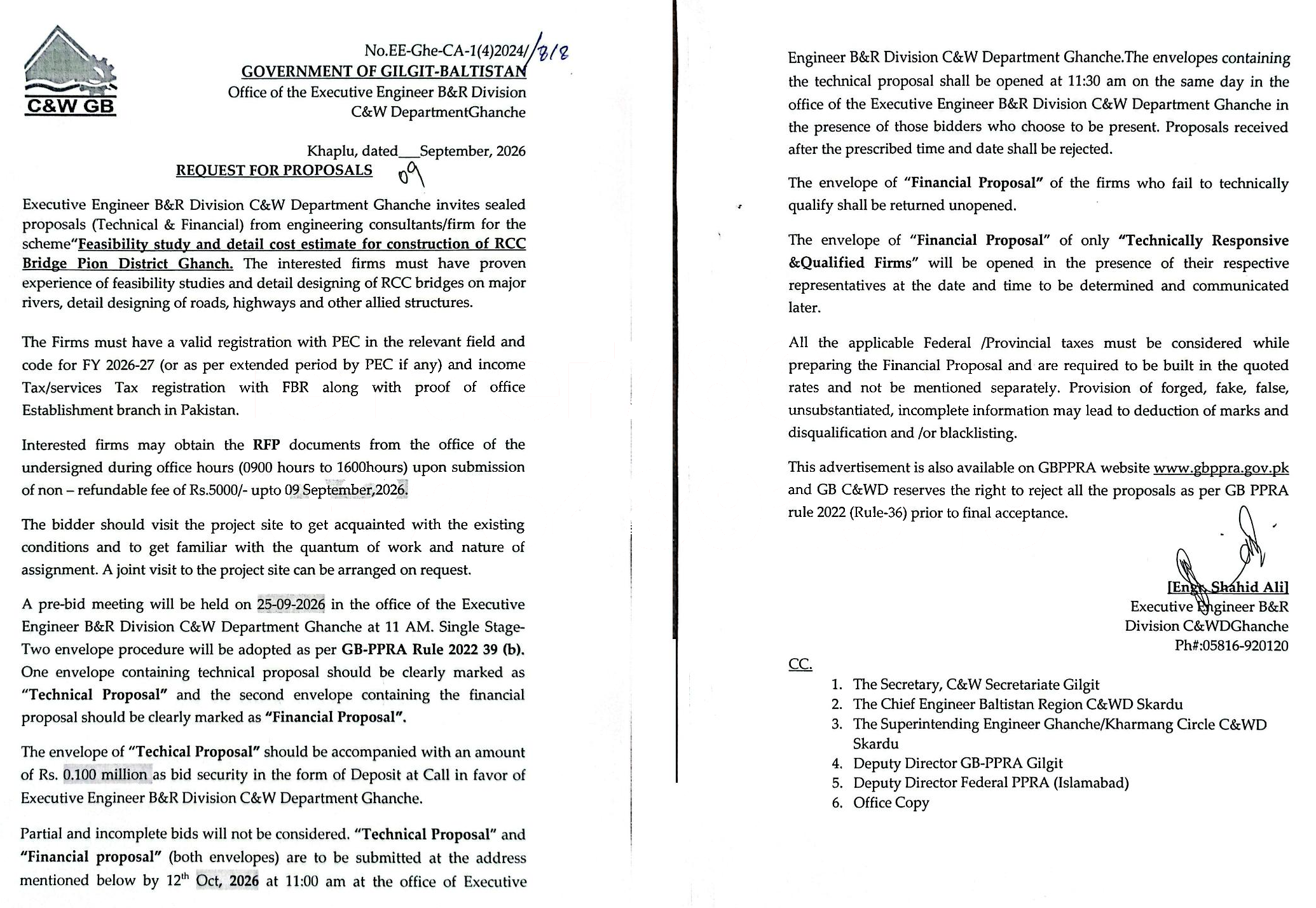 Tender Document