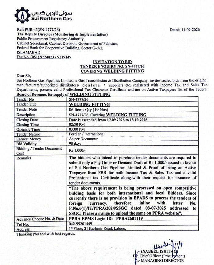 Tender Document