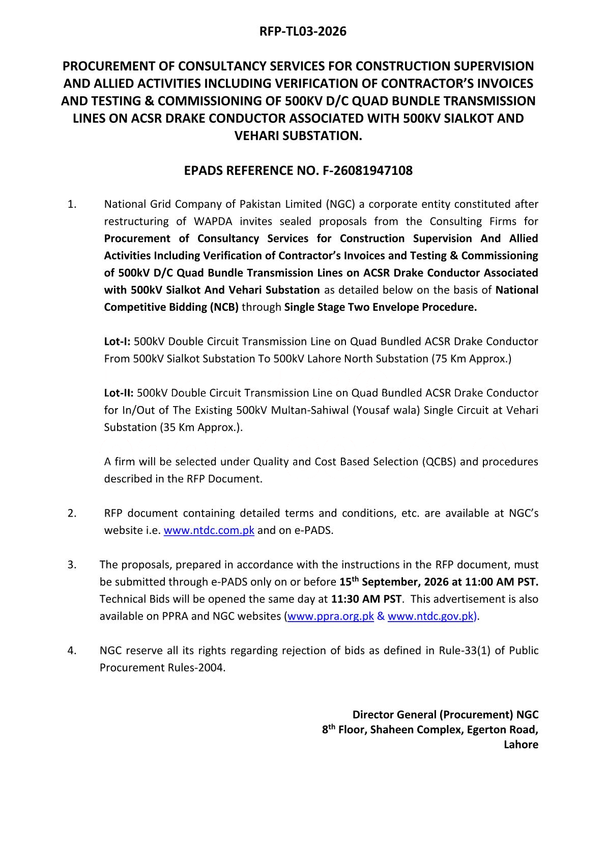 Tender Document
