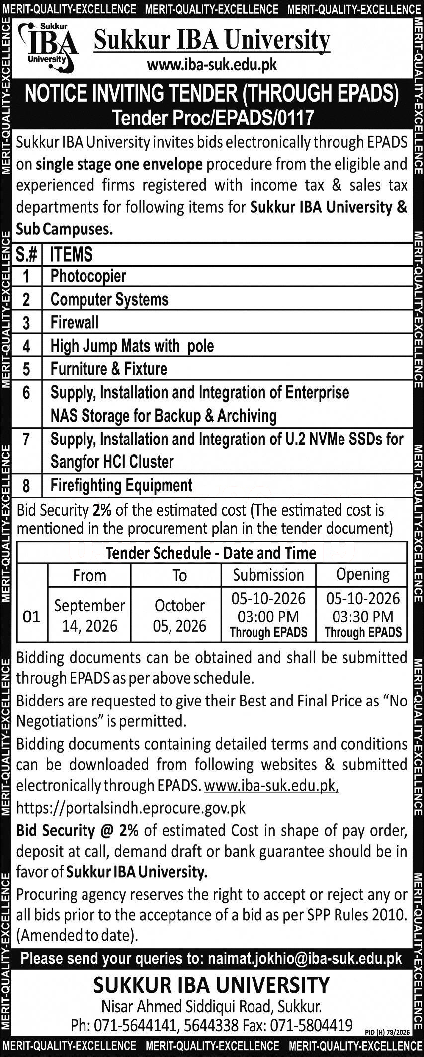 Tender Document