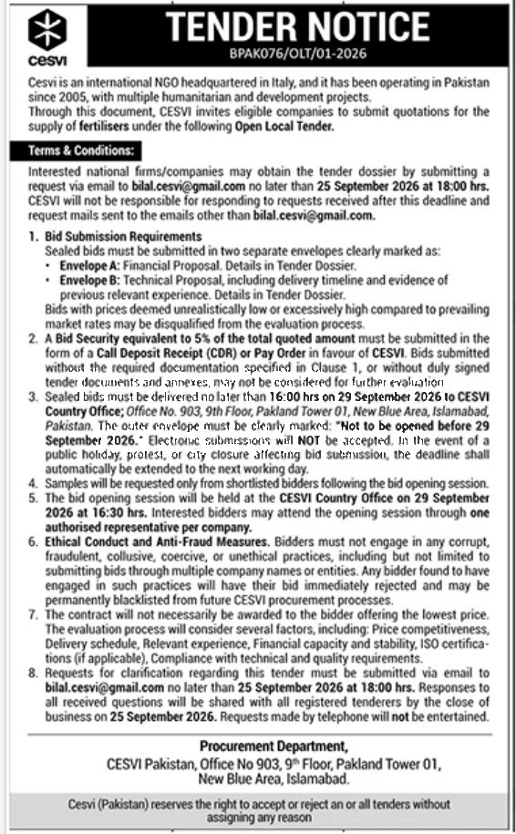 Tender Document