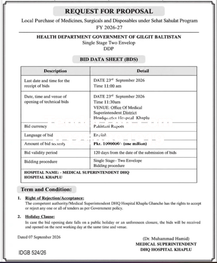 Tender Document