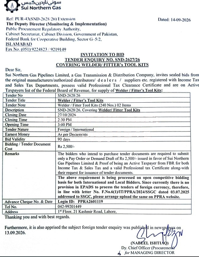 Tender Document