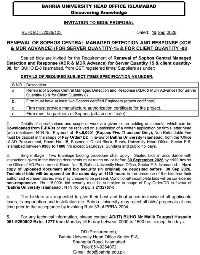 Tender Document