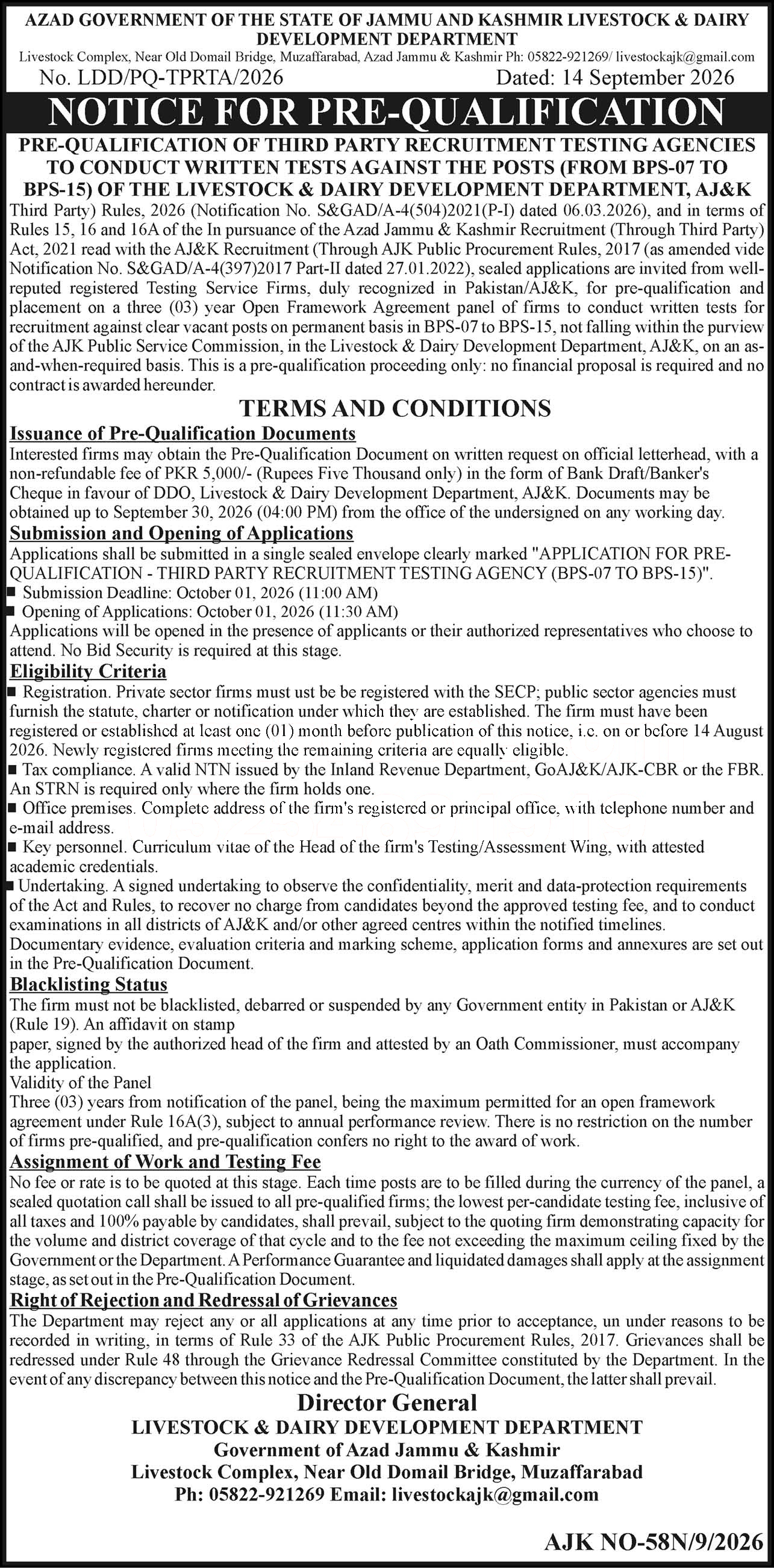Tender Document