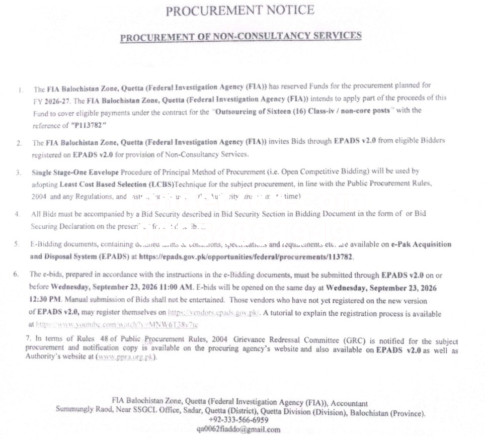 Tender Document