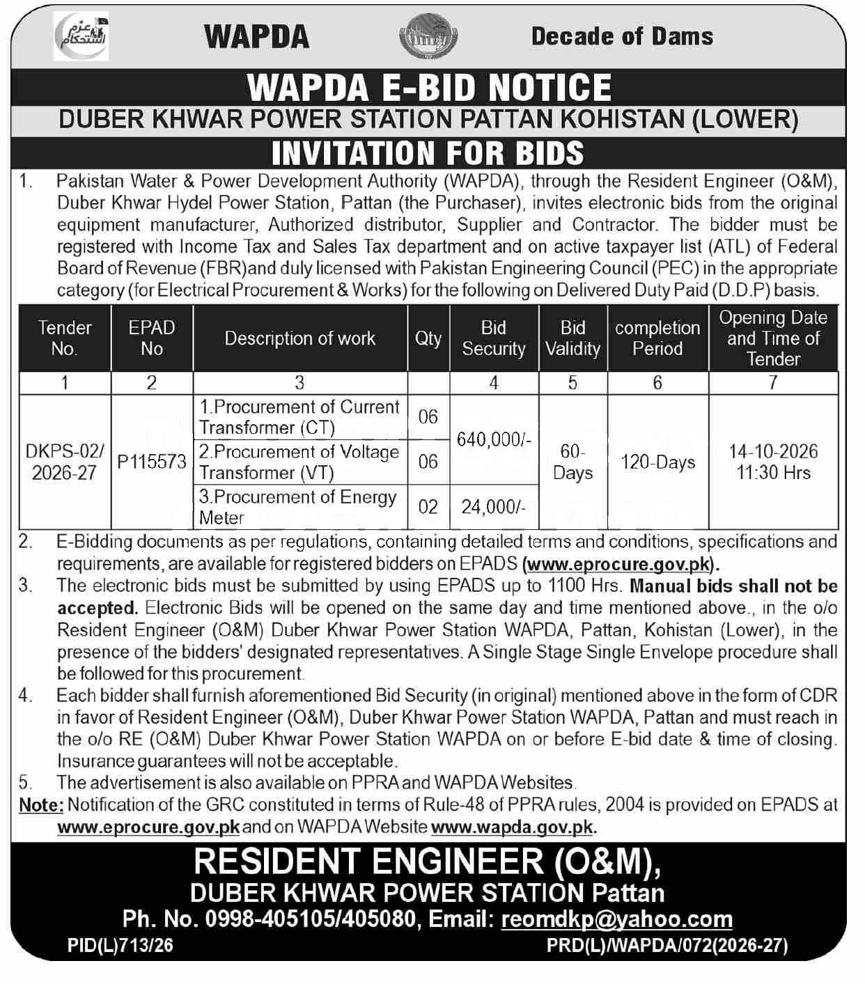 Tender Document