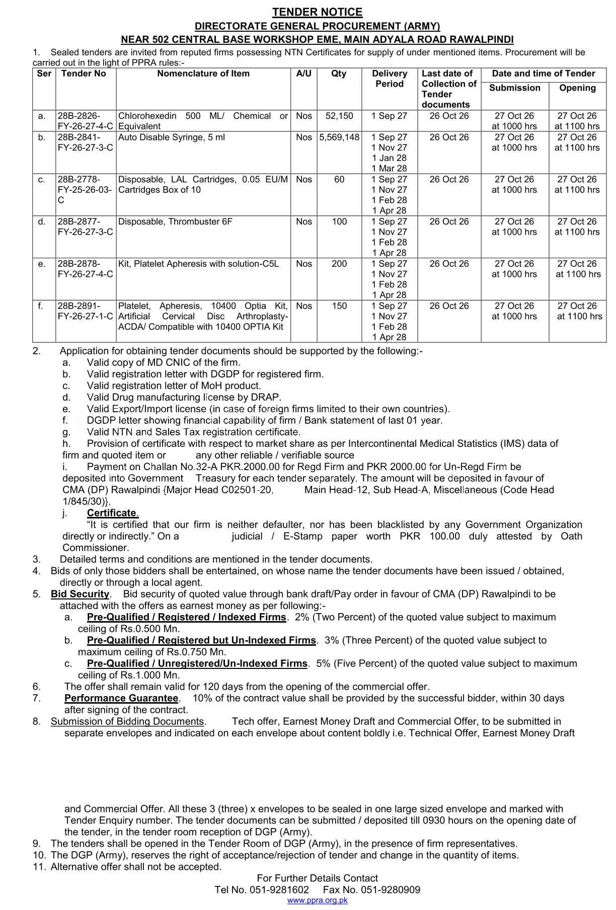 Tender Document