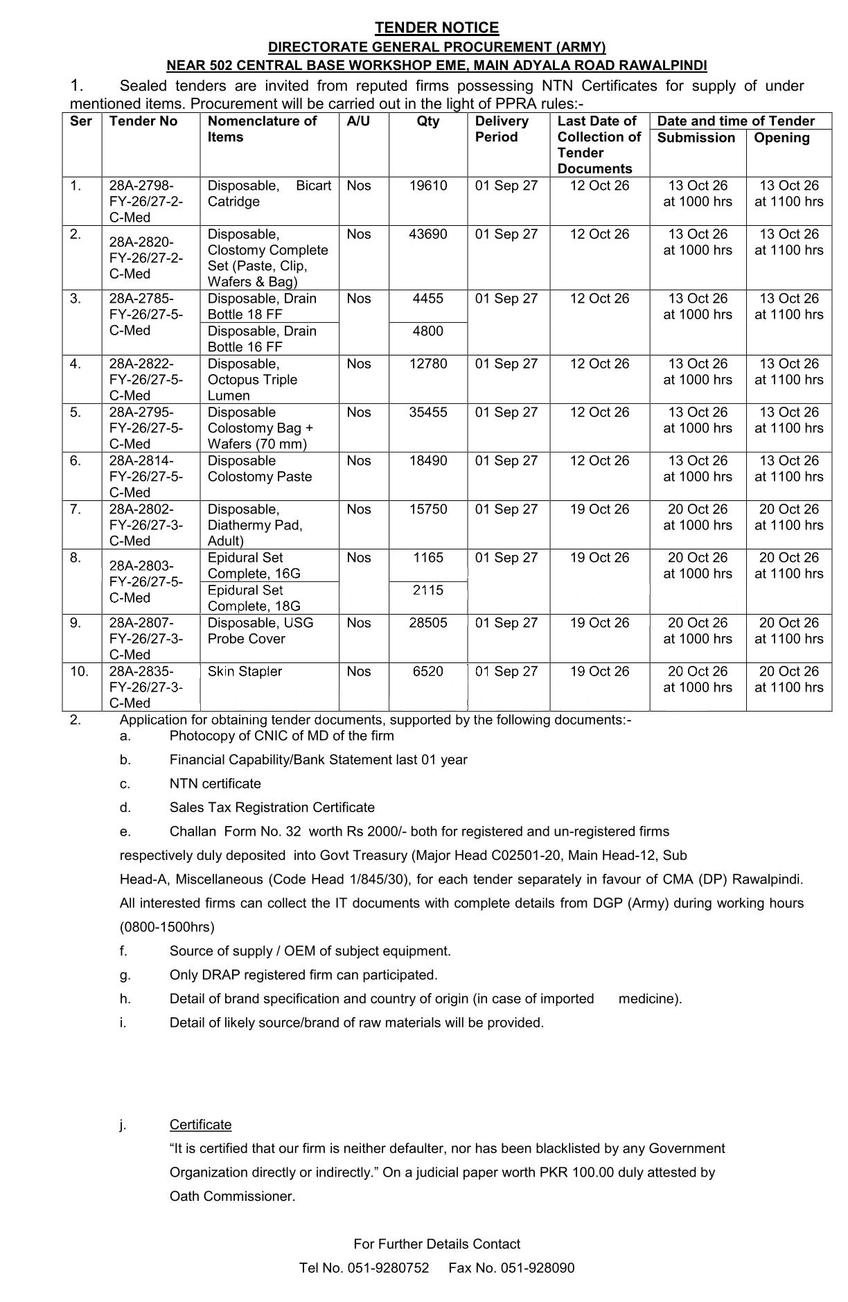 Tender Document