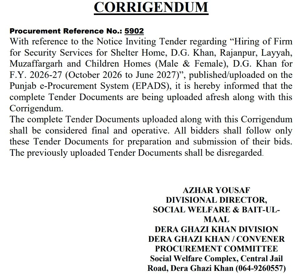Tender Document