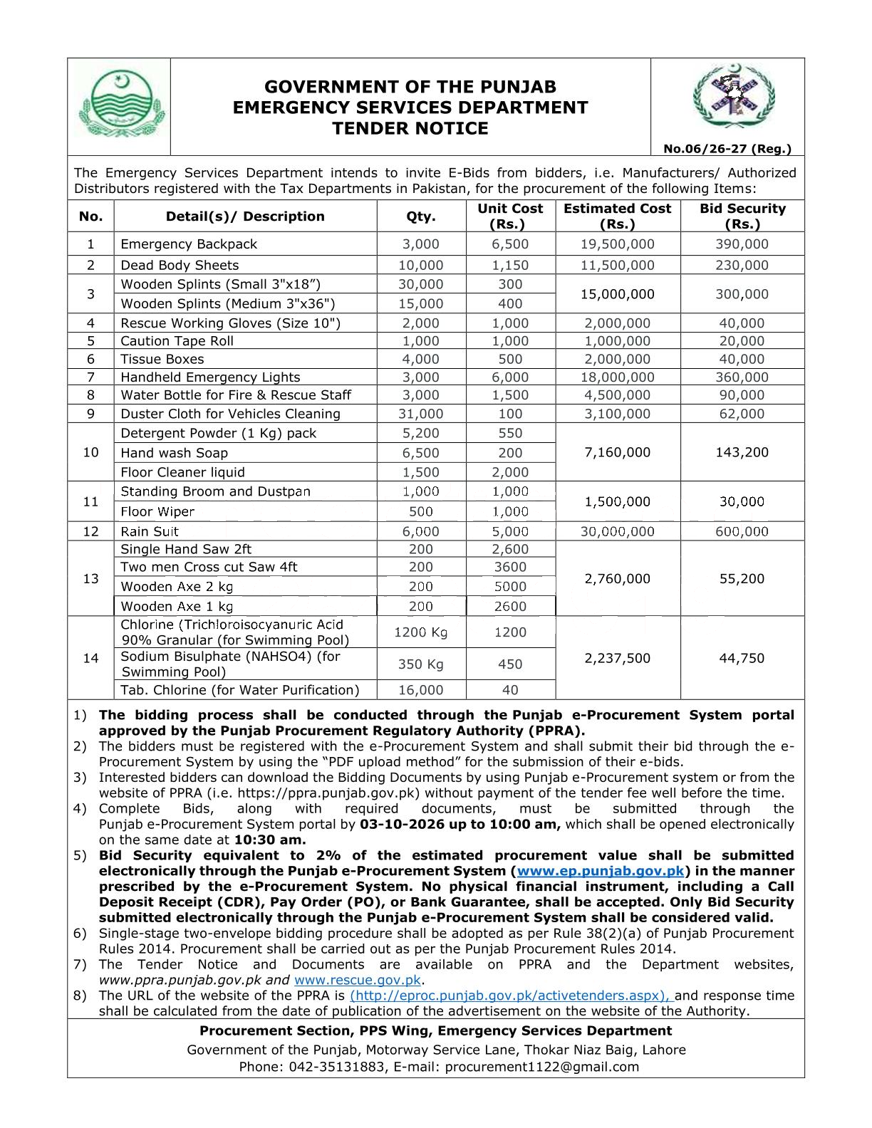 Tender Document