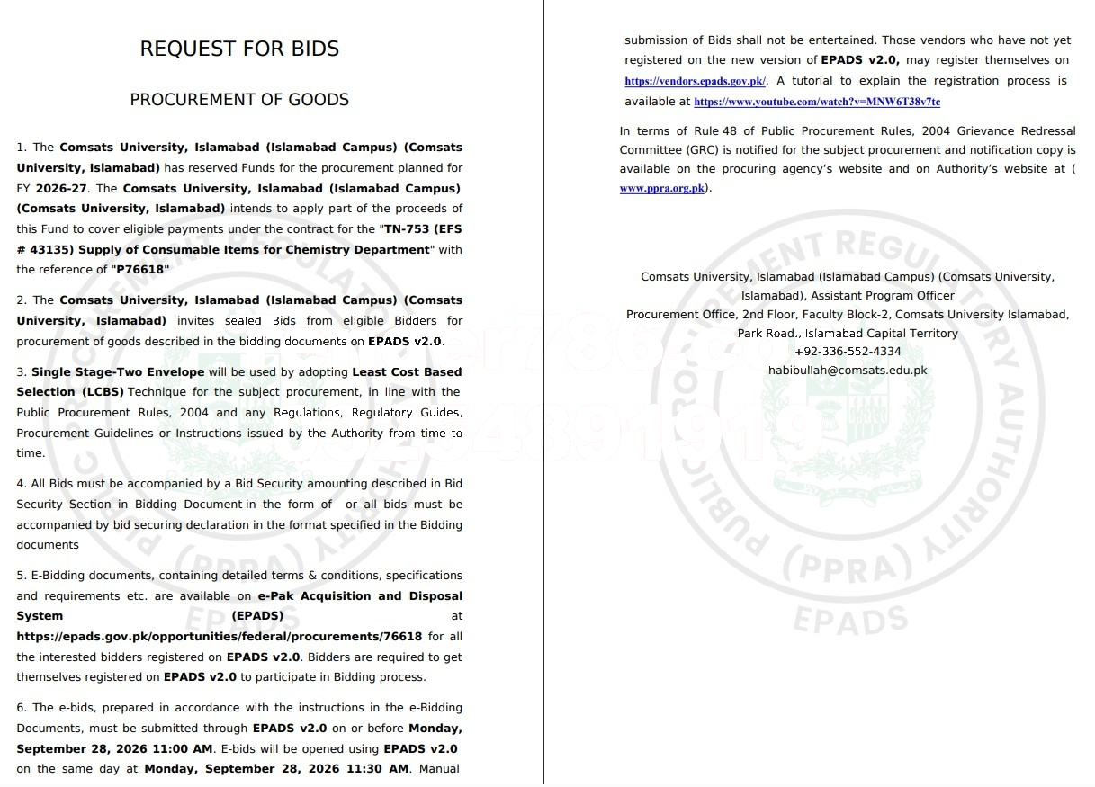Tender Document