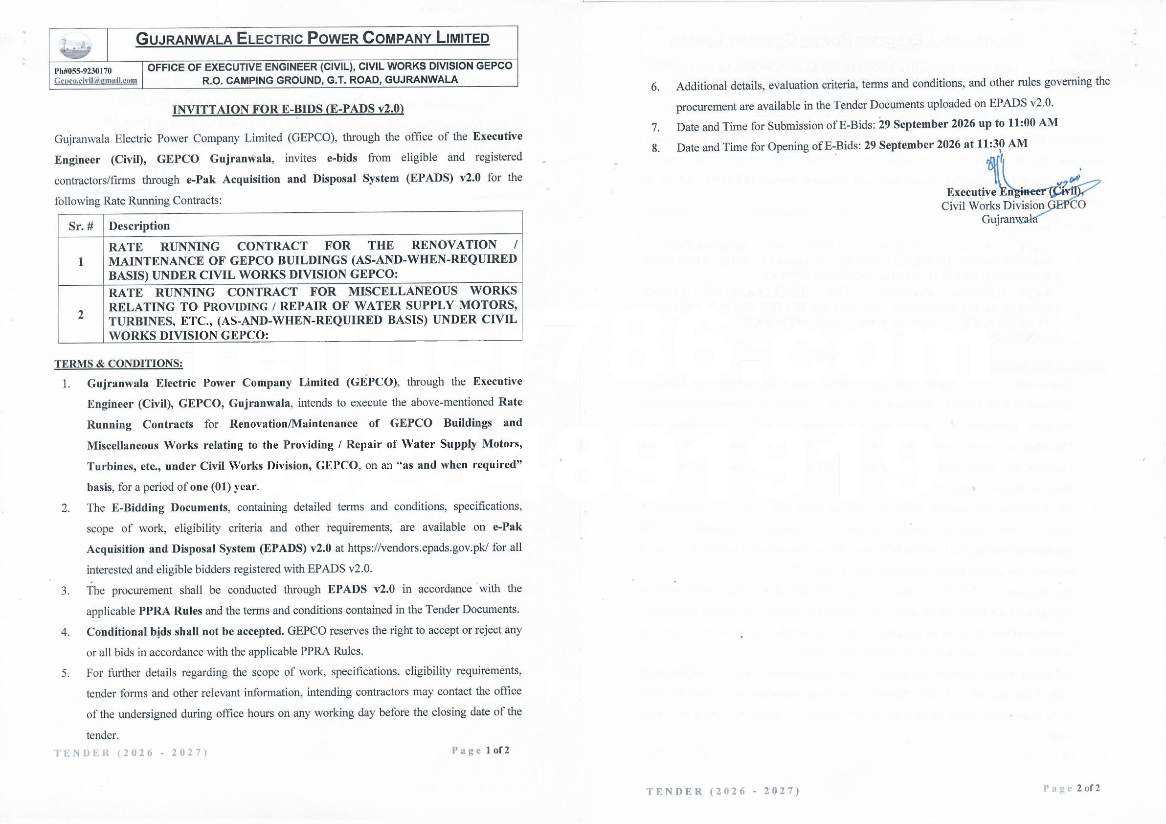 Tender Document