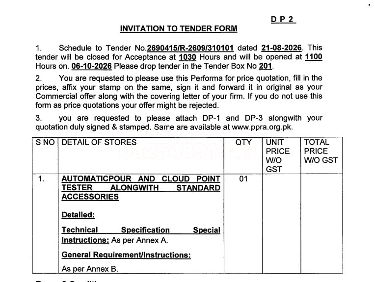 Tender Document
