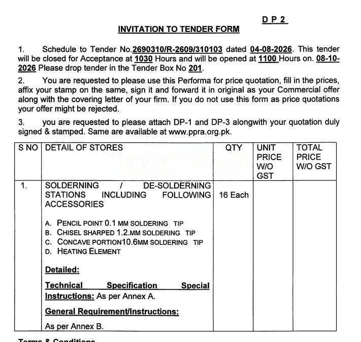 Tender Document