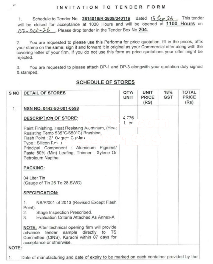 Tender Document