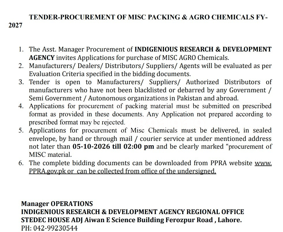 Tender Document