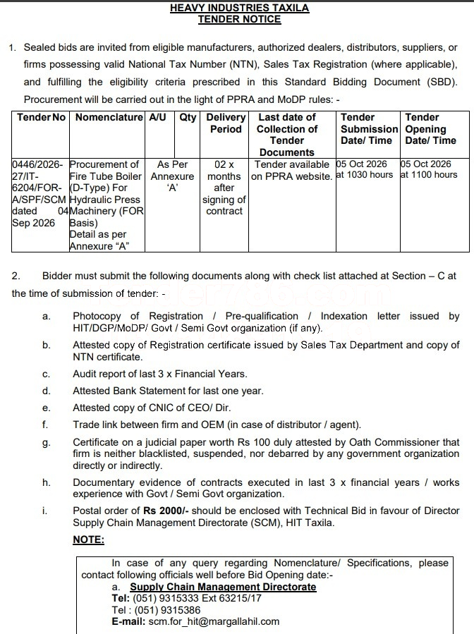 Tender Document