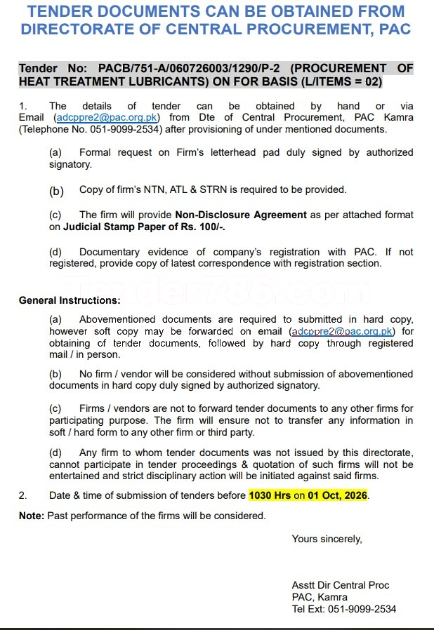 Tender Document