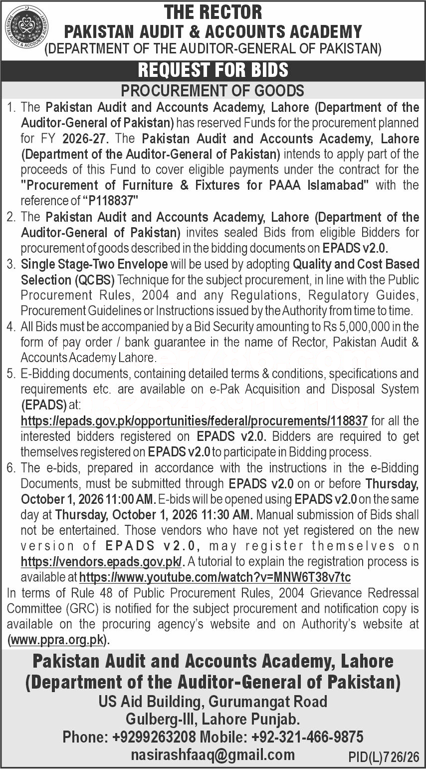 Tender Document