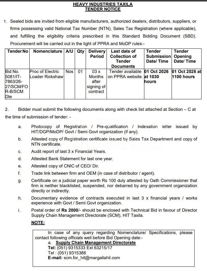 Tender Document