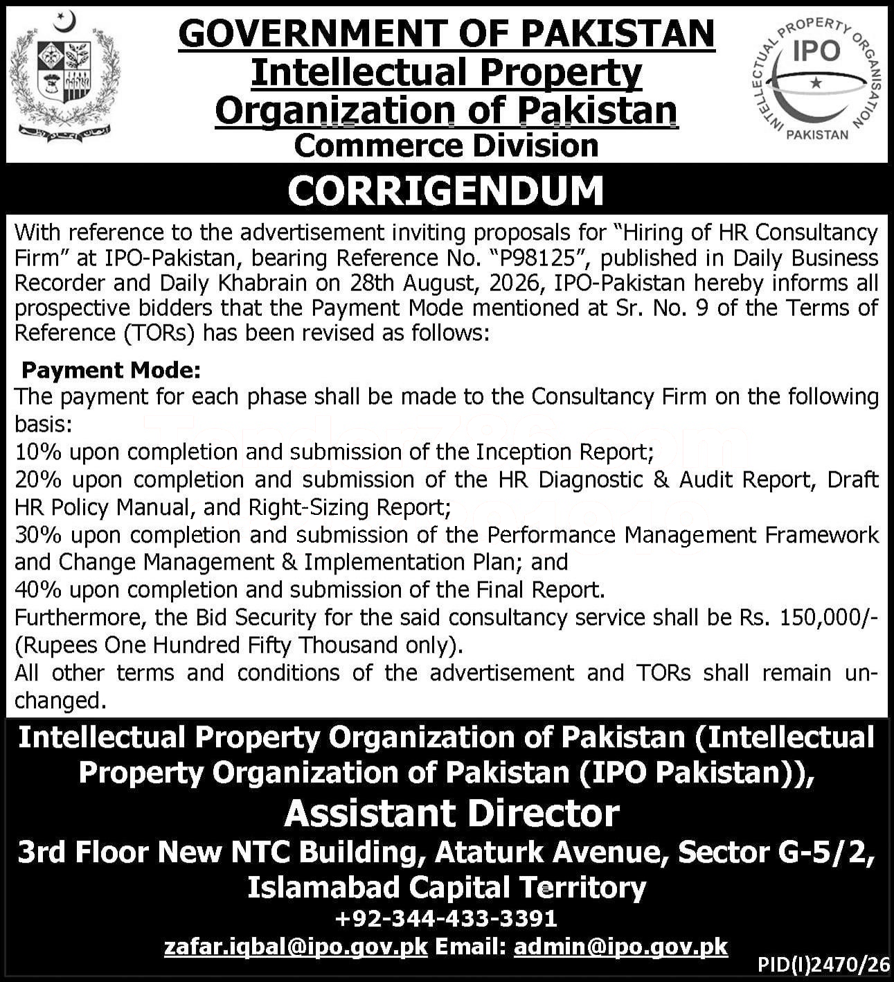 Tender Document