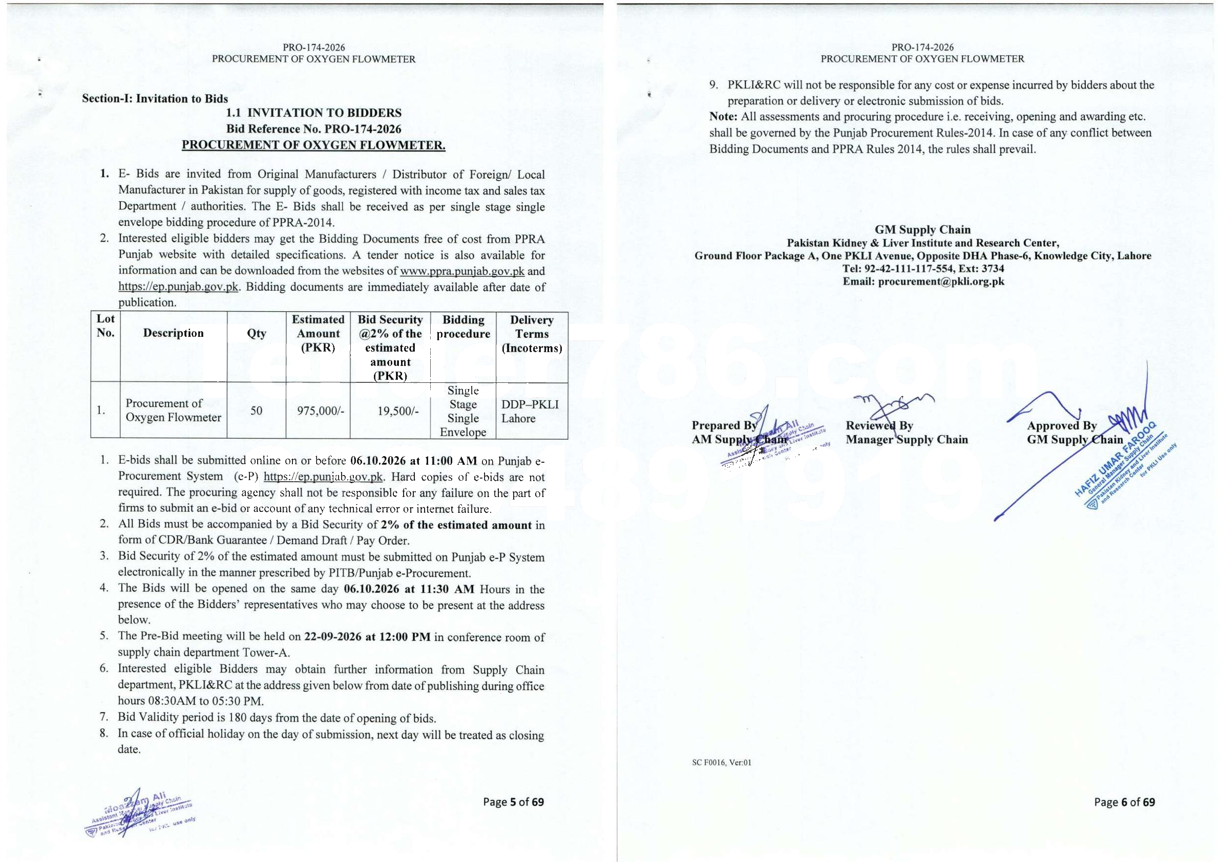 Tender Document