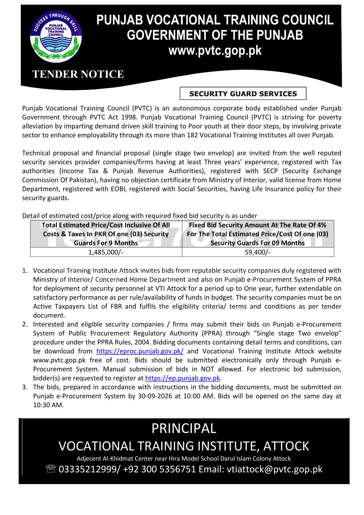 Tender Document