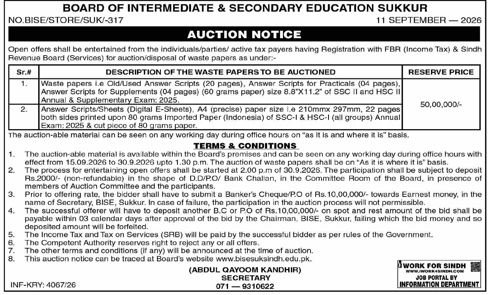 Tender Document